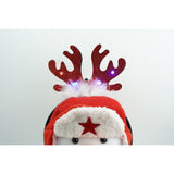 Bentita/cerc ren de Craciun, culoare negru cu rosu, marime standard, Vivimall - vivimall.ro