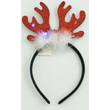 Bentita/cerc ren de Craciun, culoare negru cu rosu, marime standard, Vivimall - vivimall.ro