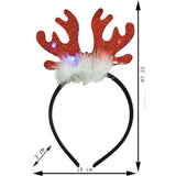 Bentita/cerc ren de Craciun, culoare negru cu rosu, marime standard, Vivimall - vivimall.ro