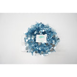 Beteala Craciun cu LED, Albastra, model cu paiete rotunde, 2 m x 5 cm, PVC, Sir, Artificiala, Vivimall - vivimall.ro