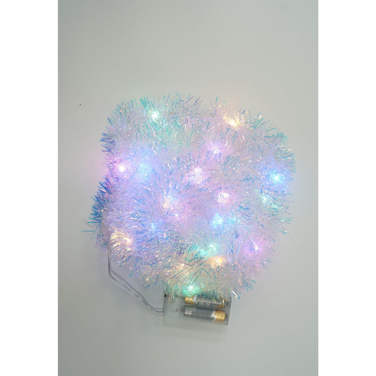 Beteala Craciun cu LED, Multicolora, simpla, 2 m x 5 cm, PVC, Sir, Artificiala, Vivimall - vivimall.ro