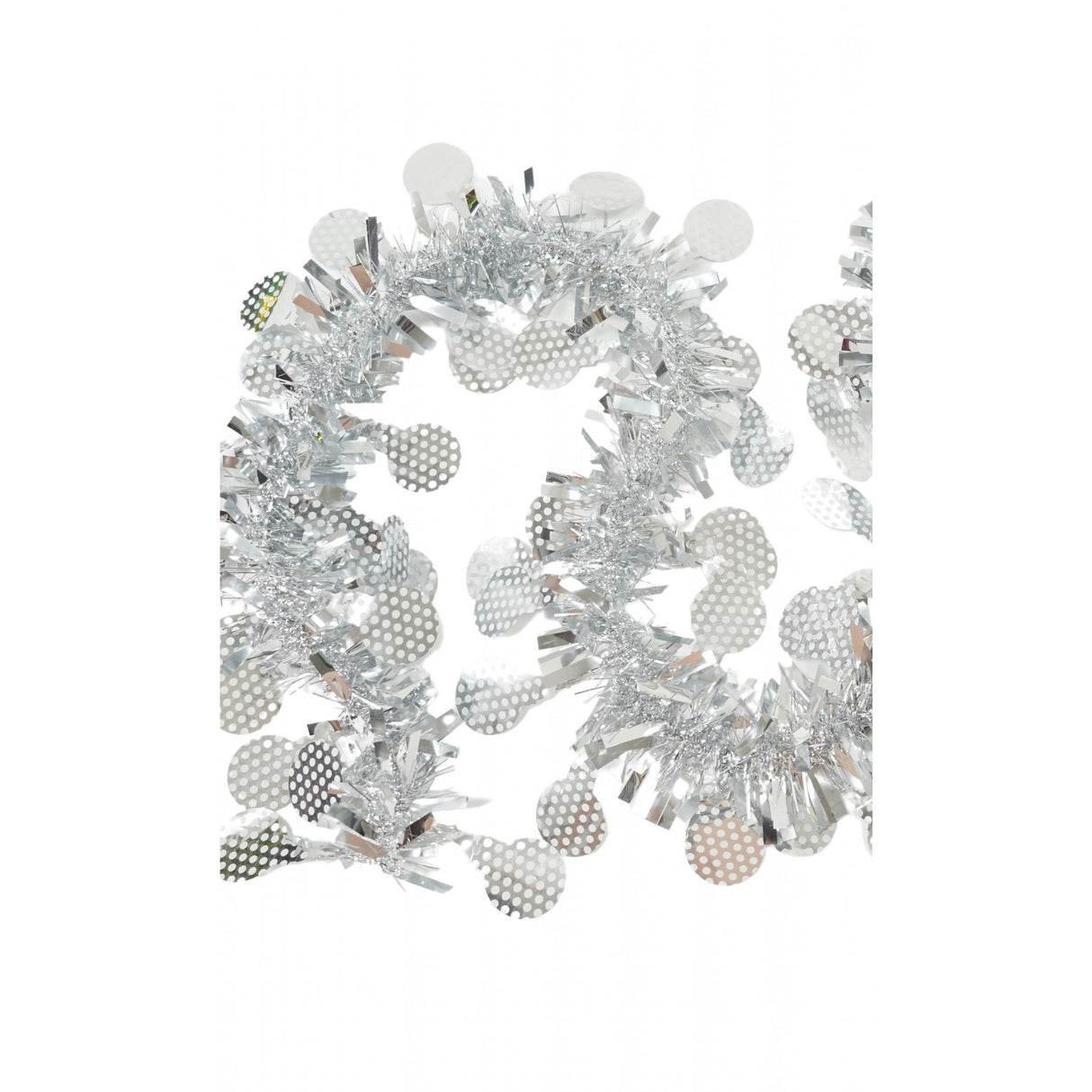 Beteala Craciun, Flippy, argintiu, marimea:  2 m x 11 cm x 9 cm material:folie PVC, interior/exterior - vivimall.ro