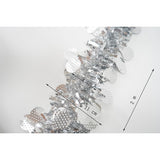 Beteala Craciun, Flippy, argintiu, marimea:  2 m x 11 cm x 9 cm material:folie PVC, interior/exterior - vivimall.ro