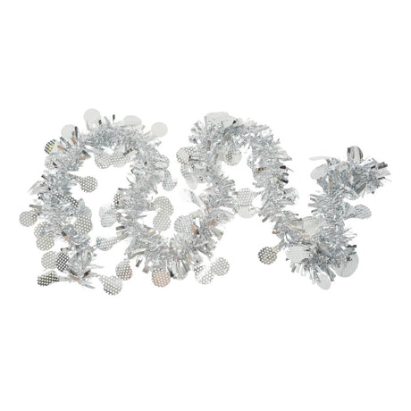 Beteala Craciun, Flippy, argintiu, marimea:  2 m x 11 cm x 9 cm material:folie PVC, interior/exterior - vivimall.ro