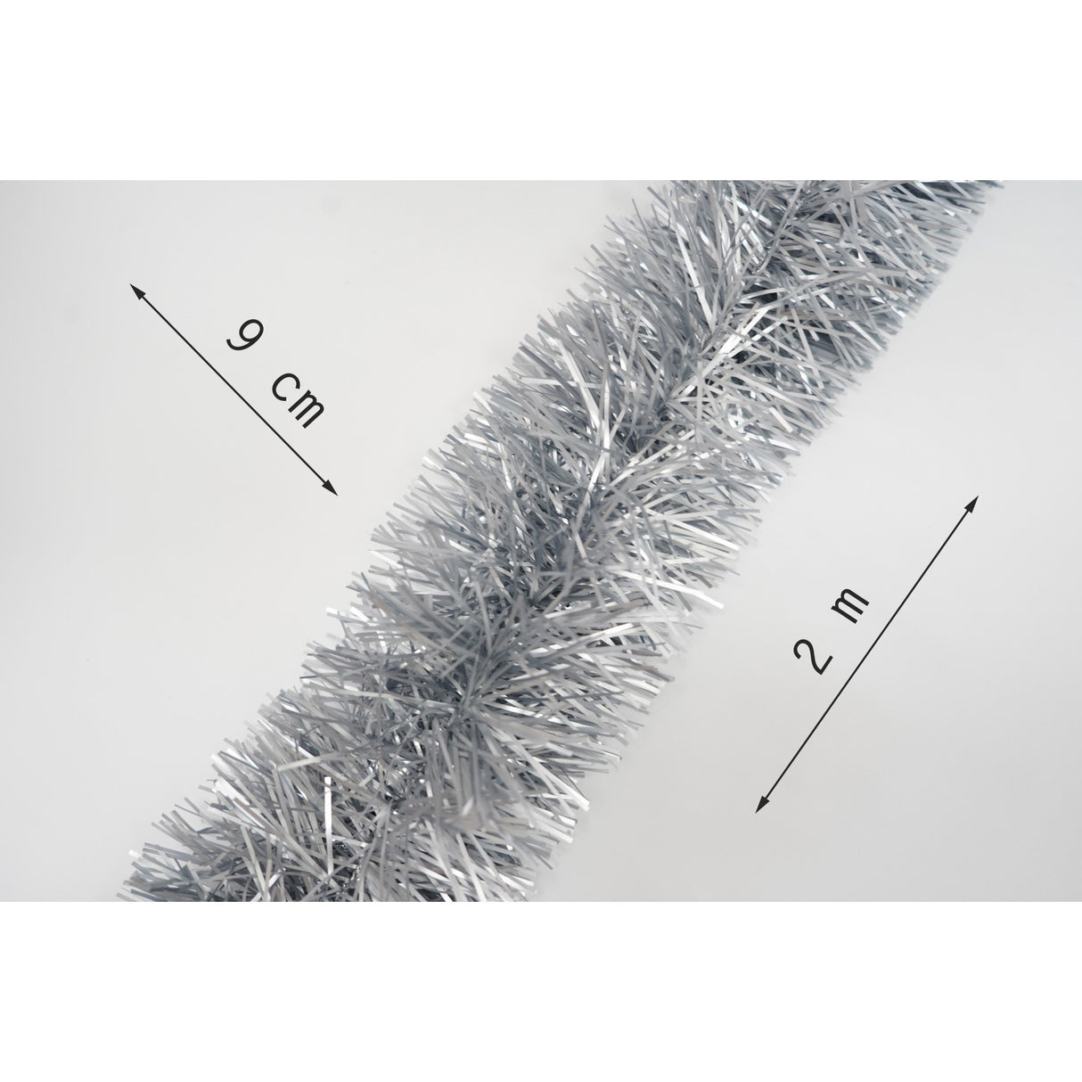 Beteala Craciun, Flippy, argintiu, marimea: 2 m x 9 cm material:folie PVC, interior/exterior - vivimall.ro