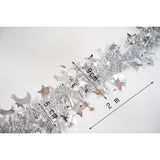 Beteala Craciun, Flippy, argintiu, marimea: 2 m x 9 cm x 5 cm material:folie PVC, interior/exterior - vivimall.ro