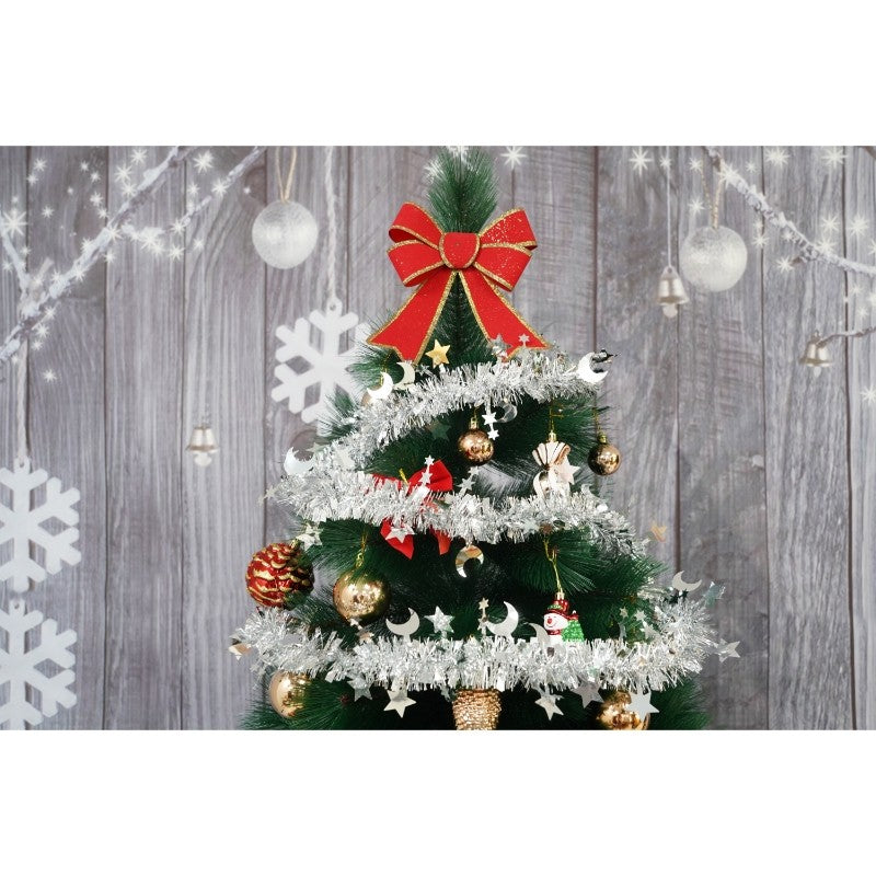 Beteala Craciun, Flippy, argintiu, marimea: 2 m x 9 cm x 5 cm material:folie PVC, interior/exterior - vivimall.ro