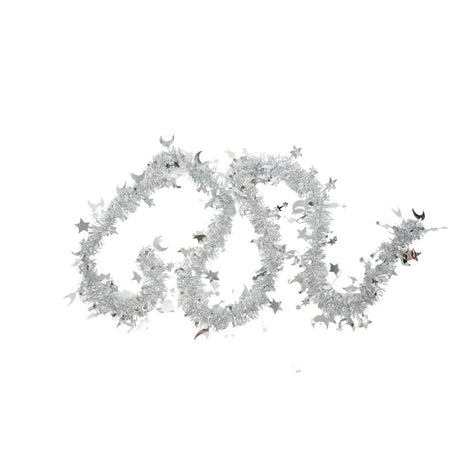 Beteala Craciun, Flippy, argintiu, marimea: 2 m x 9 cm x 5 cm material:folie PVC, interior/exterior - vivimall.ro