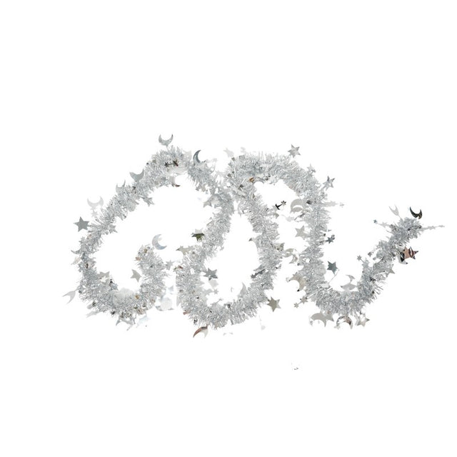 Beteala Craciun, Flippy, argintiu, marimea: 2 m x 9 cm x 5 cm material:folie PVC, interior/exterior - vivimall.ro