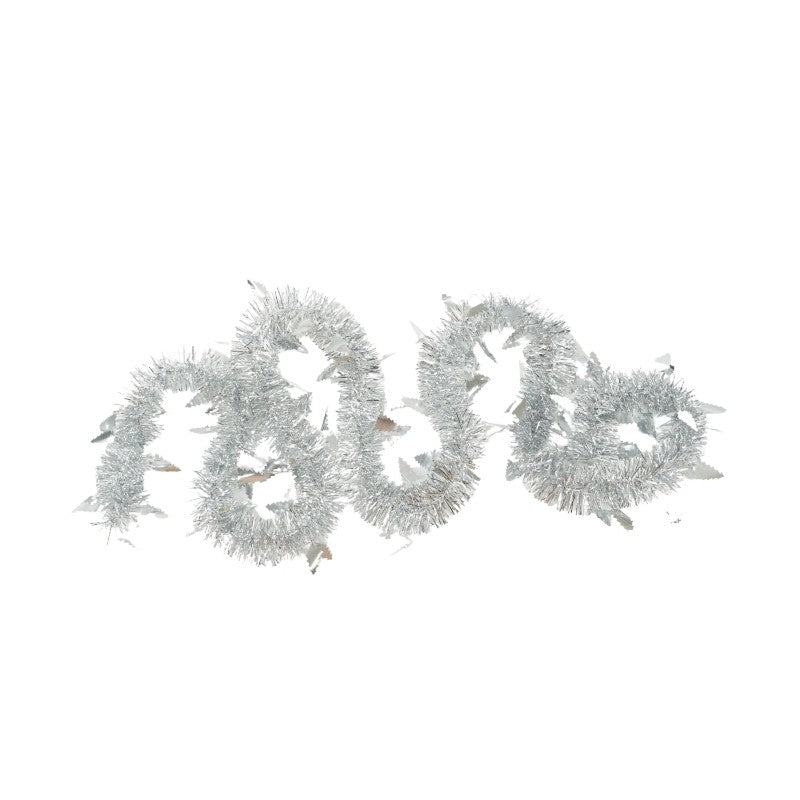 Beteala Craciun, Flippy, argintiu, marimea: 2 m x 9 cm x 5 cm material:folie PVC, interior/exterior - vivimall.ro