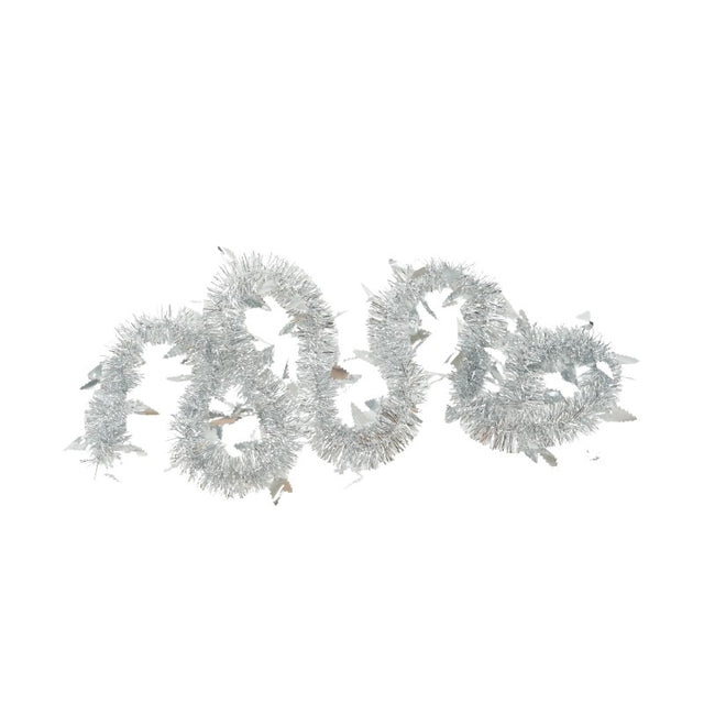 Beteala Craciun, Flippy, argintiu, marimea: 2 m x 9 cm x 5 cm material:folie PVC, interior/exterior - vivimall.ro