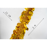 Beteala Craciun, Flippy, auriu, marimea: 2 m x 11 cm material:folie PVC, interior/exterior - vivimall.ro