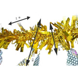 Beteala Craciun, Flippy, auriu, marimea:  2 m x 11 cm x 9 cm material:folie PVC, interior/exterior - vivimall.ro