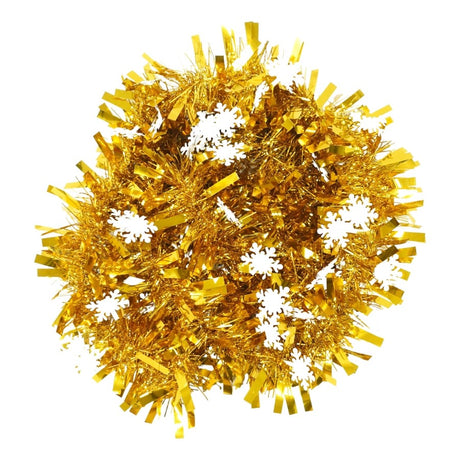 Beteala Craciun, Flippy, auriu, marimea:  2 m x 9 cm x 9 cm material:folie PVC, interior/exterior - vivimall.ro