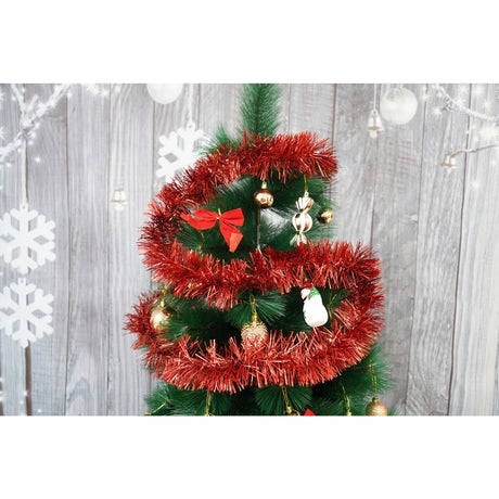 Beteala Craciun, Vivimall, roșu, marimea: 2 m x 9 cm material:folie PVC, interior/exterio - vivimall.ro