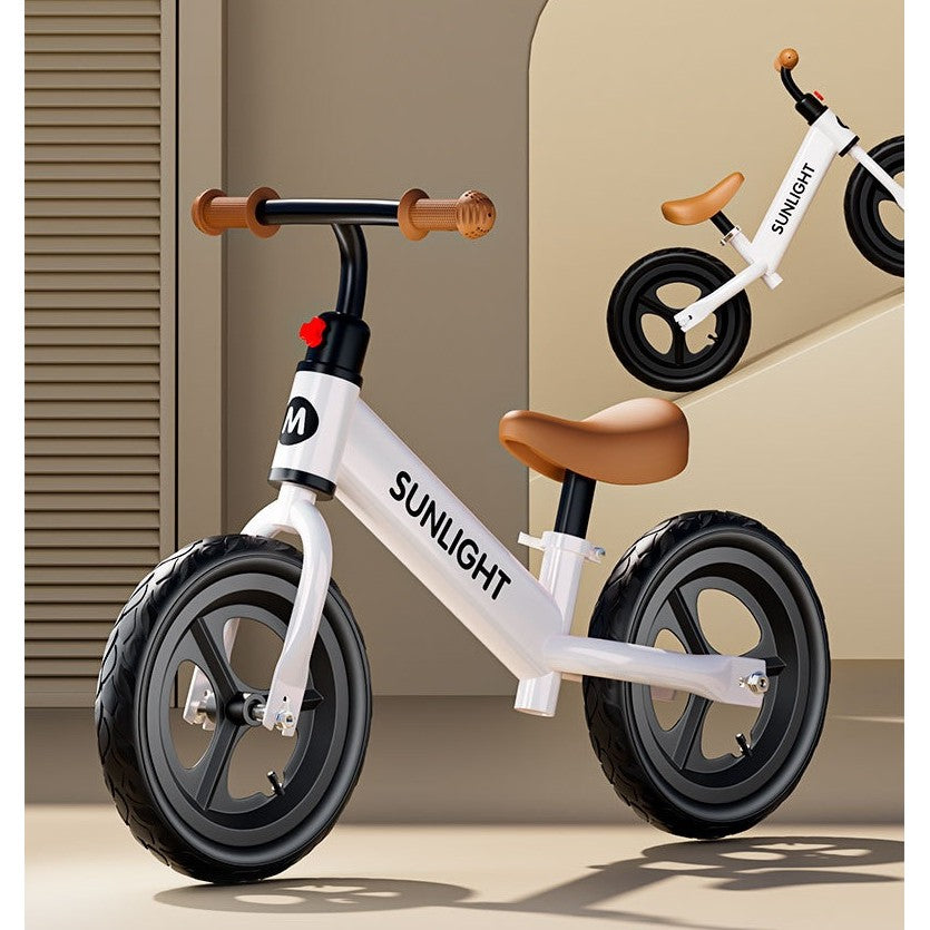 Bicicleta de Echilibru, Pentru Copii, Vivimall, Fara Pedale, Cu Doua Roti, 2-6 Ani, Inaltime Reglabila, 82 x 55 x 45 cm, Alb - vivimall.ro