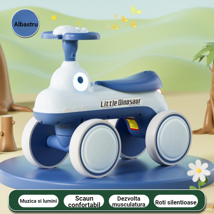 Bicicleta fara pedale cu muzica si lumini | JoyRide - vivimall.ro