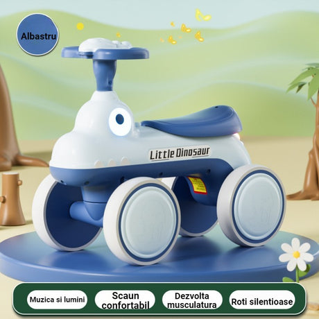 Bicicleta fara pedale cu muzica si lumini | JoyRide - vivimall.ro