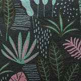 Cutie de Depozitare Pliabila, Vivimall, Impermeabila, cu Snur, Capacitate 100 L, cu Manere, 50x50x40cm, Model Frunze, Verde - vivimall.ro