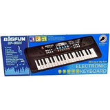 Orga Electronica cu Microfon, Vivimall, 37 Chei, din Plastic, Efecte Muzicale, Inregistrare Sunet, 43 x 16 x 5.4 cm, Negru - vivimall.ro