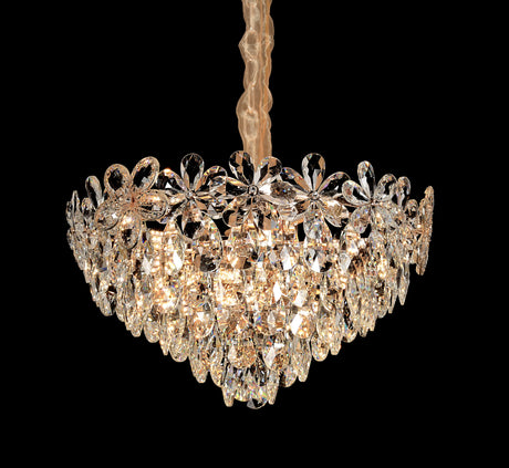 Candelabru Cristal Magno 11Xe27, Diametru 60Cm, Lucios Si Negru - vivimall.ro