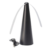 Ventilator Exterior, Repelent Pentru Muste/Tantari, Cablu Usb, Slot Baterii, 9 X 9 X 20 Cm, Negru - vivimall.ro