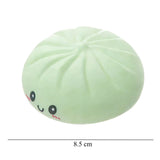 Jucarie Antistres, Flippy, Squishy Gigant,Model Galusca, Minge Interactiva, cu Revenire Lenta, Include Cosulet Steamer, 8.5 cm, Verde - vivimall.ro