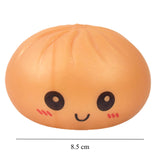 Jucarie Antistres, Flippy, Squishy Gigant,Model Galusca, Minge Interactiva, cu Revenire Lenta, Include Cosulet Steamer, 8.5 cm, Galben - vivimall.ro
