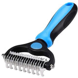 Pieptene pentru Părul de Animale, Vivimall, Dispozitiv de Îngrijire cu Două Fețe, Îndepărtarea părului, Albastru - vivimall.ro