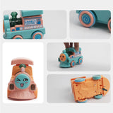 Tren, locomotiva de jucărie Vivimall pentru copii cu varsta mai mare de 2 ani cu muzică si lumini 11,5*7*9 cm - vivimall.ro