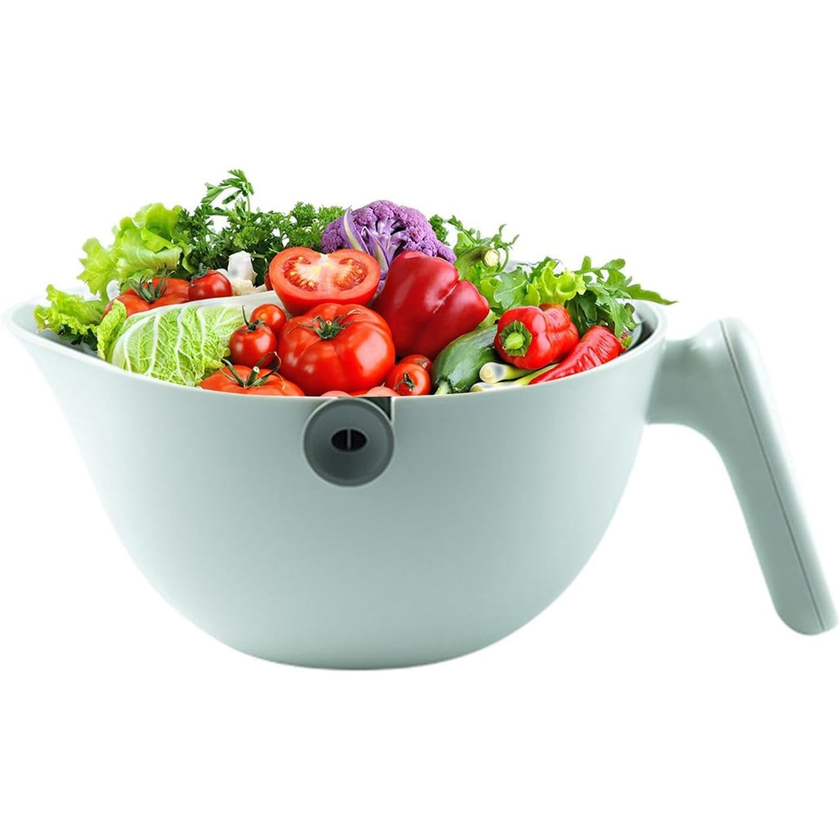 Bol 2 în 1 cu sistem de scurgere, material rezistent | KitchenFlow - vivimall.ro