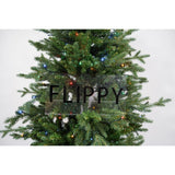 Brad Artificial de Craciun, Becuri led incluse in ramuri, pentru interior/exterior, inaltime 180 cm, diametru 128 cm, 1246 ramuri, Vivimall, verde, suport metalic inclus - vivimall.ro