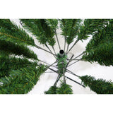 Brad artificial de Craciun, clasic, pentru interior/exterior, inaltime 150 cm, diametru 88 cm, 437 ramuri, Vivimall, verde, suport metalic inclus - vivimall.ro