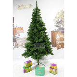 Brad artificial de Craciun, clasic, pentru interior/exterior, inaltime 210 cm, diametru 106 cm, 663 ramuri, Vivimall, verde, suport metalic inclus - vivimall.ro