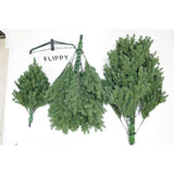 Brad artificial de Craciun, clasic, pentru interior/exterior, inaltime 210 cm, diametru 138 cm, 858 ramuri, Vivimall, verde, suport metalic inclus - vivimall.ro