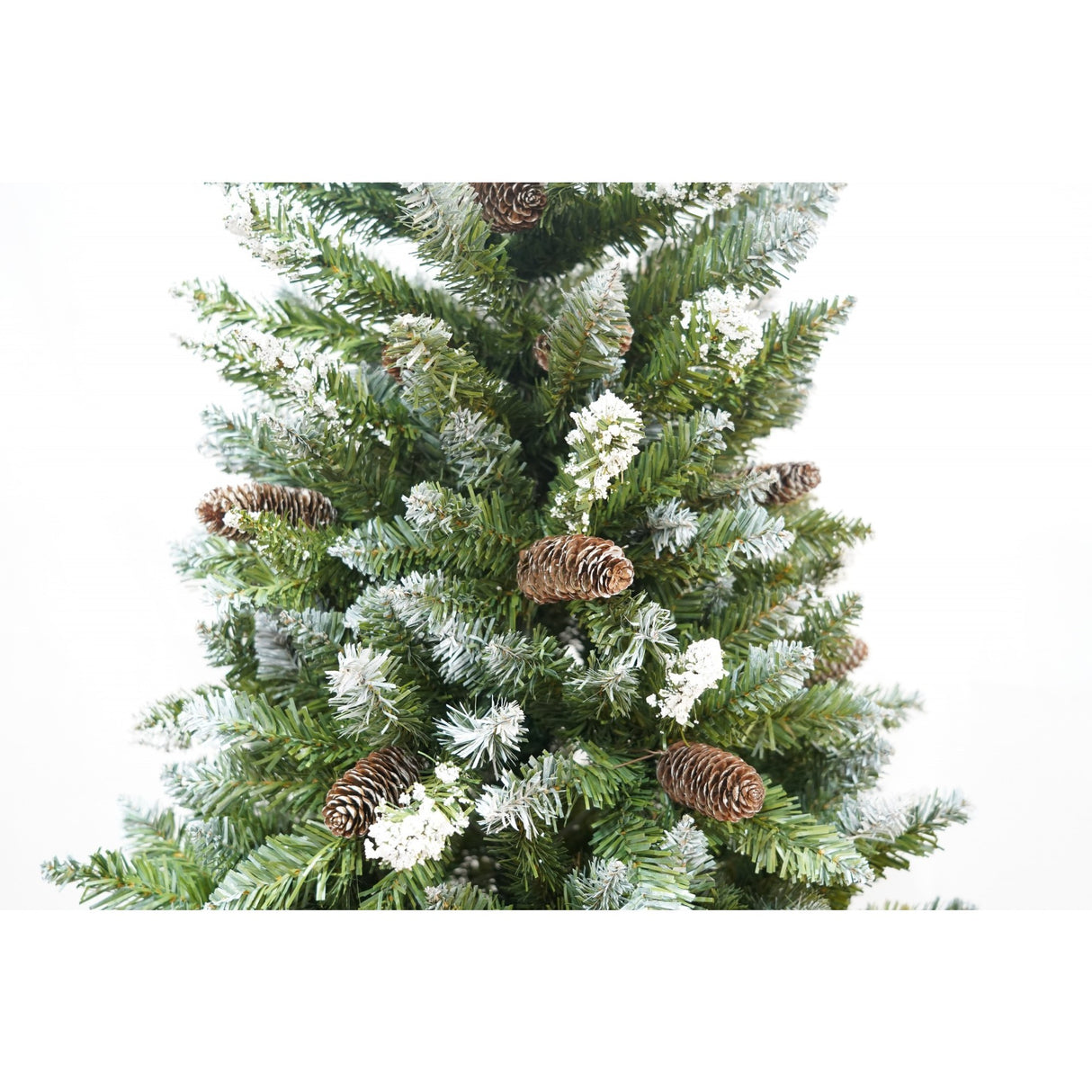 Brad Artificial de Craciun bogat, Vivimall, 1.8 m inaltime, 918 ramuri verzi inzapezite, Verde, Decorat, Interior/ Exterior - vivimall.ro