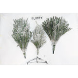 Brad Artificial de Craciun, Vivimall, 1.8 m inaltime, Verde, Pulverizat alb-tip zapada, Diametru inferior 110 cm, Interior/ Exterior - vivimall.ro