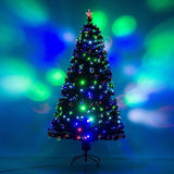Изкуствена коледна елха, височина 1,80 м, LED крушки, включени в клоните, долен диаметър 137 см, за вътрешна/външна употреба