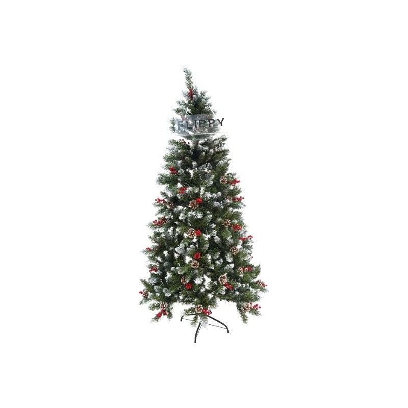 Brad Artificial de Craciun, Vivimall, Sectionat pentru Perete/ Colt, 1.50 m inaltime, Verde, Decorat, Diametru Inferior 83 cm, Interior/ Exterior - vivimall.ro