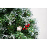 Brad Artificial De Craciun Nins, Decorat Cu Conuri Pin, Pentru Interior/Exterior, Inaltime 210 Cm, Diametru 147 Cm, 1150 Ramuri, Suport Metalic Inclus, Resigilat - vivimall.ro