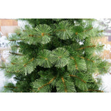 Brad artificial de Craciun tip pin, Bogat Premium, inaltime 240 cm, 1420 ramuri, Vivimall, verde, suport metalic inclus - vivimall.ro