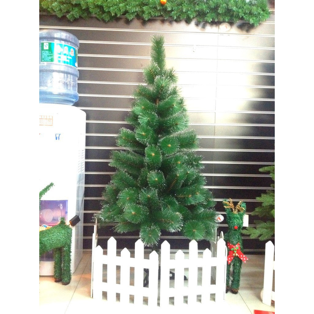 Brad Artificial De Craciun Tip Pin, Clasic, Pentru Interior/Exterior, Inaltime 90 Cm, Suport De Plastic Inclus