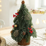 Decoratiune Craciun pentru Masa, Flippy, Ornament de Decor Model Brad de Craciun de Dimensiuni Mici, pentru Birou si Interior, din Plastic 30 x 15 x 15 cm, Verde - vivimall.ro