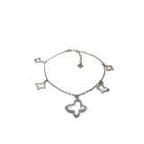 Bratara Argint 925 cu 5 Fluturi Contur - vivimall.ro