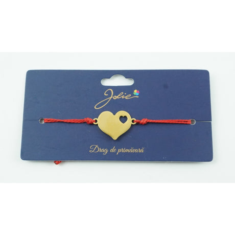 Bratara Aurie Inox Inima Decupata - vivimall.ro