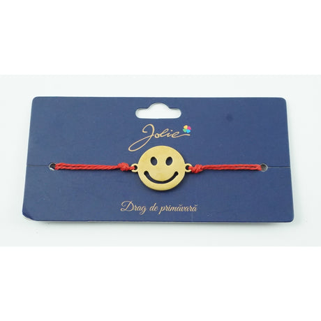 Bratara Aurie Inox Smiley Face - vivimall.ro