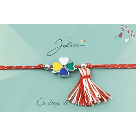 Bratara Jolie Ciucure Trifoi Colorat - vivimall.ro