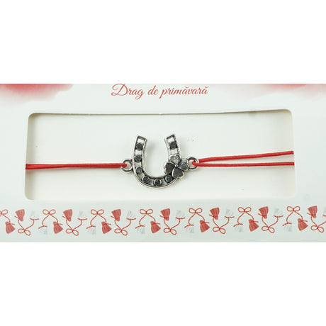 Bratara Jolie cu 2 Noduri Elastica Potcoava cu trifoi - vivimall.ro