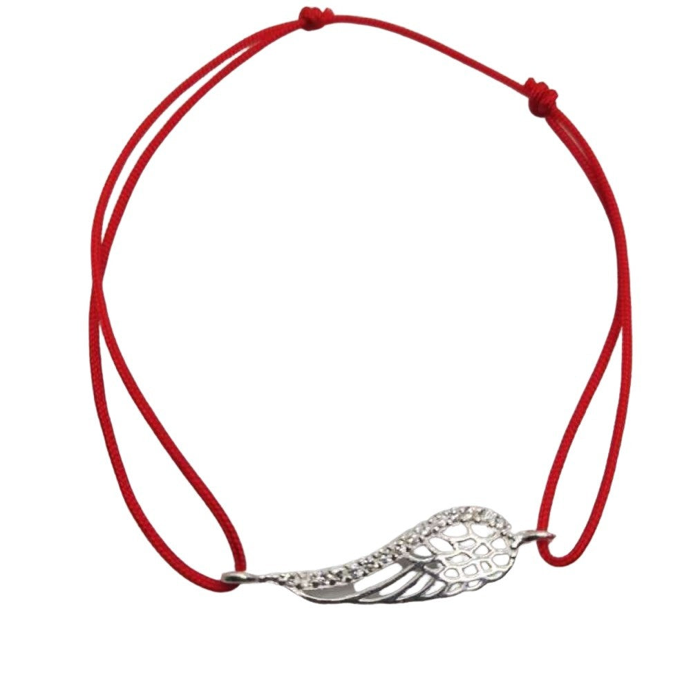 Bratara Snur Reglabil, Argint 925, Aripa Cu Pietre, Jolie Silver, 0.9 G - vivimall.ro
