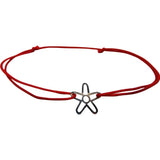 Brățară Șnur Reglabil Argint 925 Floare Contur 0.3g | Jolie Silver - vivimall.ro